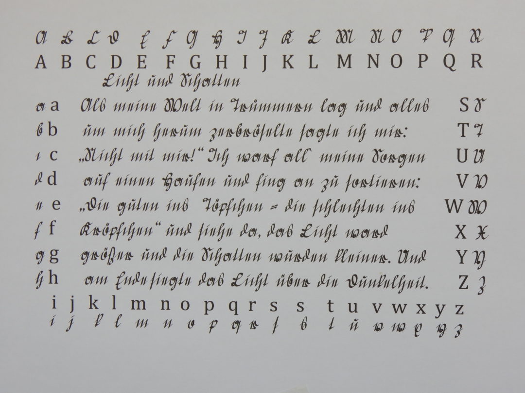 s-Regel bei Sütterlin auch altdeutsche Schrift genannt - SeniorenAllüren